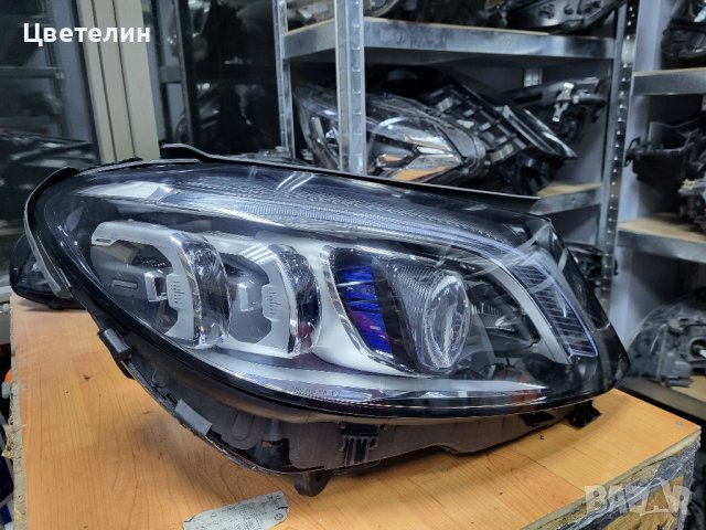 Десен фар фарове Mercedes C W205 Multibeam far farove desen мерцедес А2059068905, снимка 14 - Части - 43204957