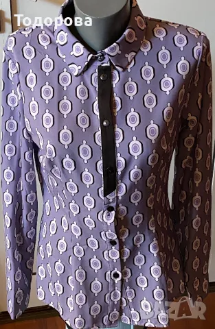 Многоцветна риза с дълъг ръкав, снимка 2 - Ризи - 49422343