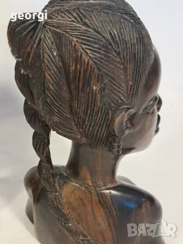 африкански статуетки дърворезба абанос  20/3, снимка 9 - Статуетки - 47795373