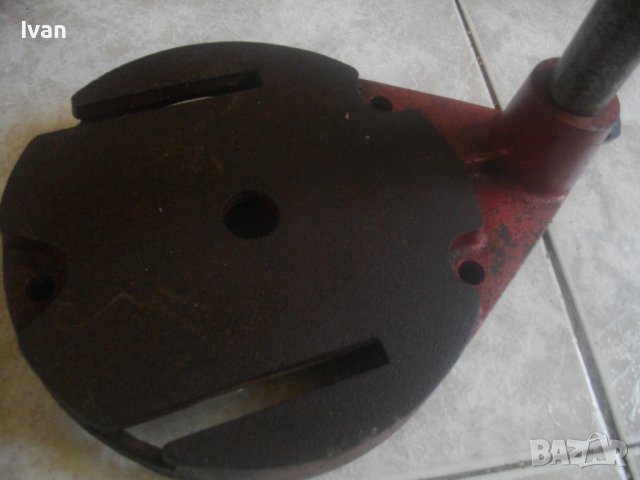 10кг-Ход 80мм-52см-Голяма Масивна Стойка За Бормашина-Професионална-Немска-Лят Чугун-WOLF ES09, снимка 6 - Бормашини - 37572089