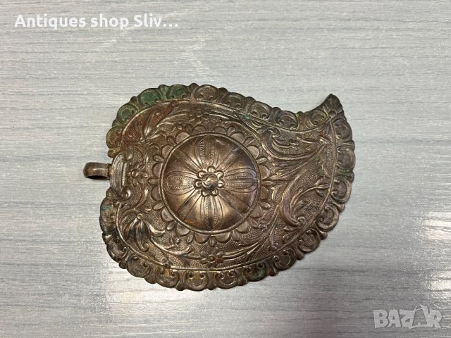 Възрожденска сребърна пафта / накит. №3315, снимка 1 - Антикварни и старинни предмети - 39344776