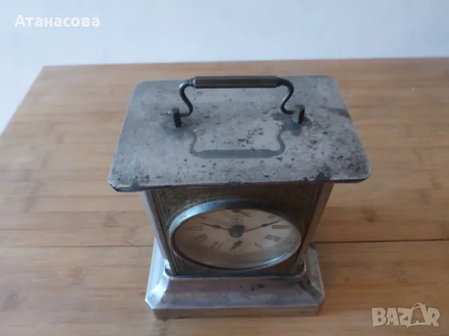 Немски настолен механичен часовник с латерна Жокер 1920 г , снимка 13 - Антикварни и старинни предмети - 48641582