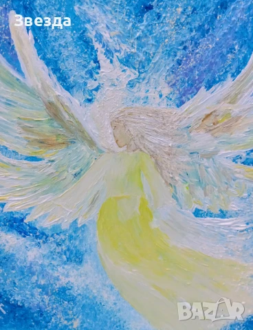 Картина "Слънчев ангел", снимка 3 - Картини - 50924053