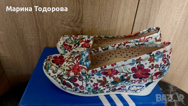 Цветни мокасини , 38 номер, снимка 2 - Дамски ежедневни обувки - 52511600