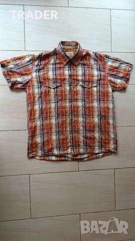 Мъжка риза  CAMEL  ACTIVE размер XL 30% лен 70% памук, снимка 13 - Ризи - 38186256