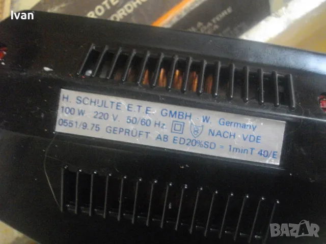 ЗА ЧАСТИ ЗА РЕМОНТ НЕМСКИ ОРИГИНАЛЕН СТАРО КАЧЕСТВО 100W ИНДУКЦИОНЕН ТРАНСФОРМАТОРЕН ЕЛ. ПОЯЛНИК, снимка 14 - Поялници и запояване - 49325652