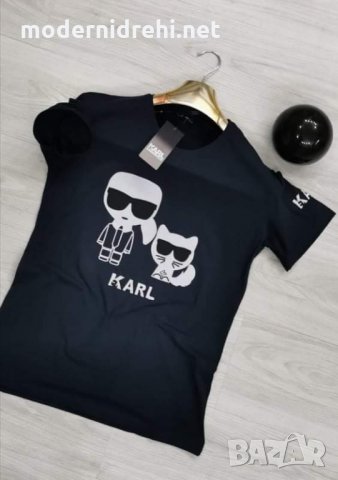 Мъжка тениска Karal Lagerfeld код 231, снимка 1 - Тениски - 32481010