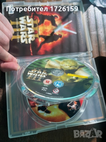 ДВД Star Wars III отмъщението на ситите, снимка 2 - DVD филми - 52116243
