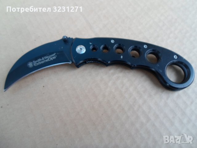 Хубав колекционерски сгъваем нож-необичаен,запазен, снимка 3 - Ножове - 34836319