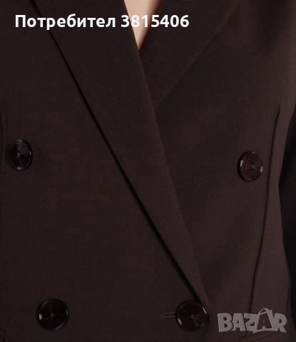 Нов оригинален блейзър Patrizia Pepe в тъмнокафяв цвят 🤎, снимка 3 - Сака - 52821739