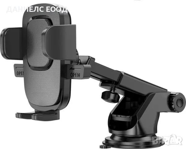 Телескопична стойка за телефон в кола.