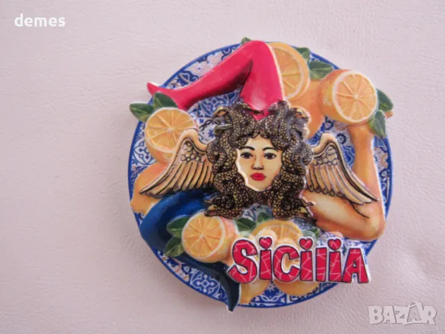 Магнит от Сицилия, Италия-1, снимка 2 - Други ценни предмети - 47857126