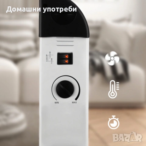 Електрически конвектор 2000 W с термостат , снимка 2 - Отоплителни печки - 53132581