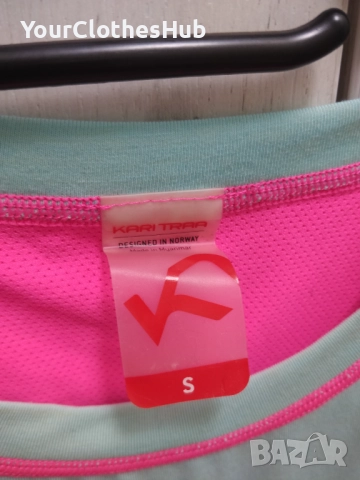 KARI TRAA S size Дамска спортна тениска, снимка 5 - Тениски - 52948003