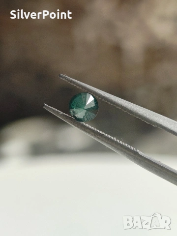 Диамант синьо зелен натурален, снимка 6 - Други - 53333312