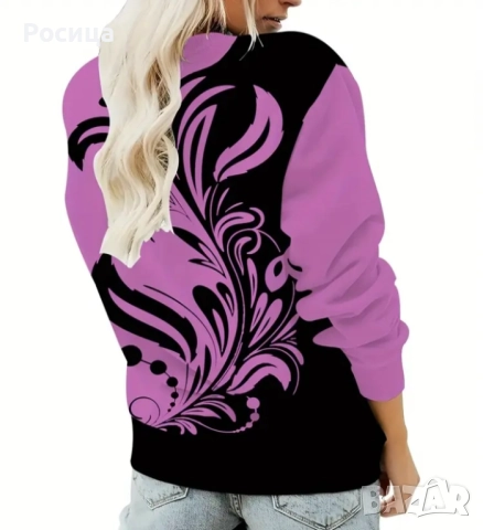 Дамска блуза с дълъг ръкав размер 5ХЛ има разтегливост нова., снимка 2 - Блузи с дълъг ръкав и пуловери - 52239165