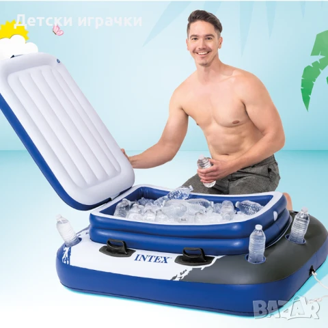 Надуваем хладилник за басейн Intex, 122 x 97 см, снимка 1