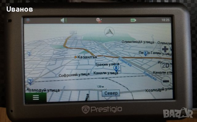 GPS Prestigio 4055 навигация за кола, 4.3 инча, като нова, карта на България, снимка 4 - Навигация за кола - 42962803