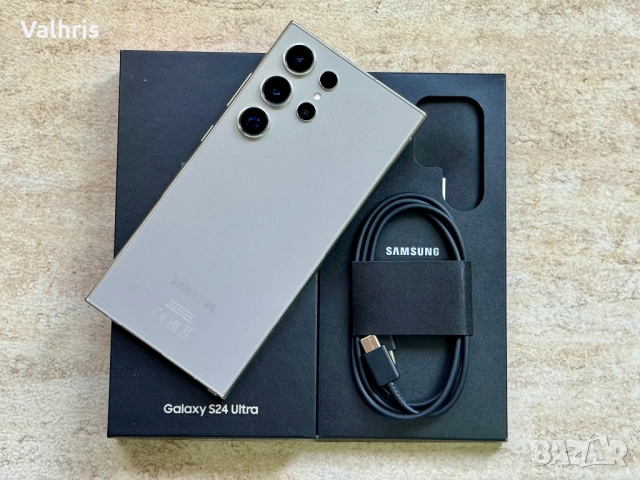 Като нов! Samsung S24 Ultra 256GB Titanium Gray