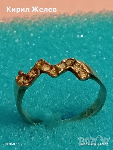 Ажурен АРТ МОДЕЛ сребърен пръстен с миниатюрни цирконий 34114, снимка 5 - Пръстени - 52641044