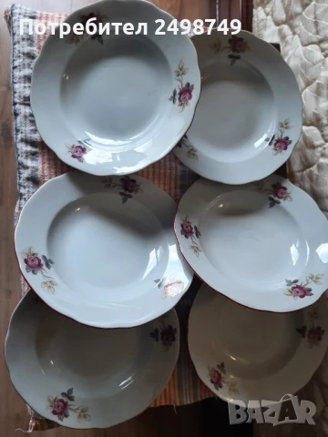 Чинии порцеланови, българско производство, НОВИ, снимка 4 - Чинии - 50475311