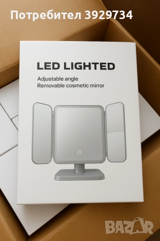 LED осветено козметично огледало