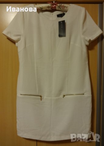 New Look Нова бяла рокля с подплата английска НАМАЛЕНИЕ , снимка 3 - Рокли - 26697185