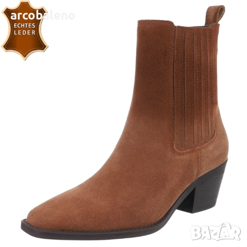 Дамски уестърн и байкърски ботуши от естествена кожа, 2цвята , снимка 8 - Дамски ботуши - 51762308