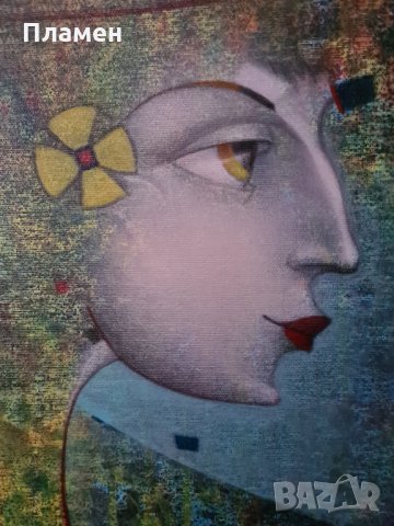 картина на Мариян Вутев Сенева акрилни бои платно, снимка 3 - Картини - 32223357