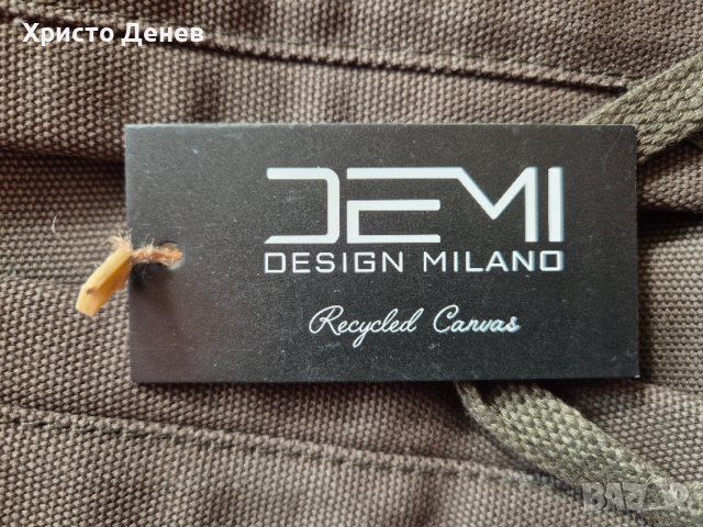 раница дизайнерска DEMI Design Milano Деми дизайн Милано, еко материал, внос от Италия, снимка 8 - Раници - 53403019