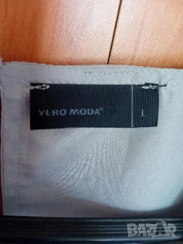 Сива рокля жабо, снимка 5 - Рокли - 50513288