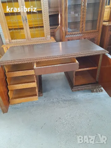 Уникат!К-т Масивен Кабинет-Бюро и Библиотека!Внос от Германия!, снимка 3 - Бюра - 48387934