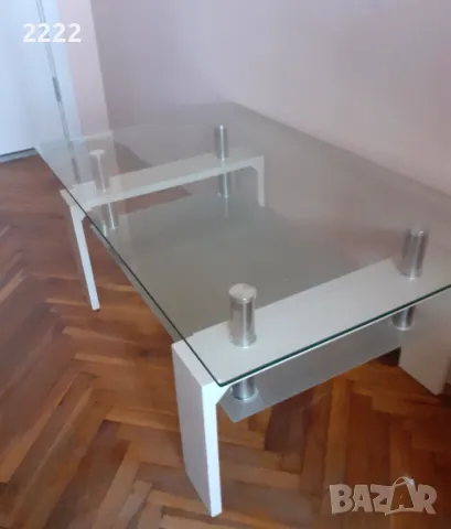 Стъклена холна маса , снимка 3 - Маси - 48082031