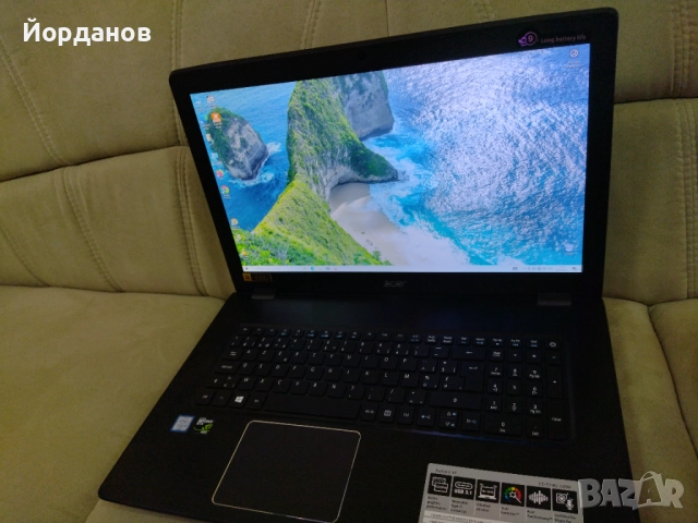 Acer Aspire E17 17.3''Led/Core i5-6200U/8gb.ram./128gb.ssd.+500gb.hdd/GTX950M 2gb., снимка 6 - Лаптопи за работа - 51797212