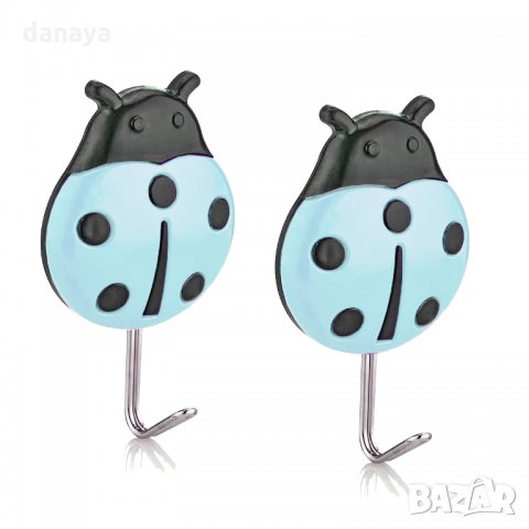 895 Лепящи се закачалки калинки 2бр в комплект закачалка калинка, снимка 3 - Закачалки - 33078519