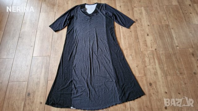 3XL/4XL Дамска рокля еластична в черно  , снимка 1 - Рокли - 43254043