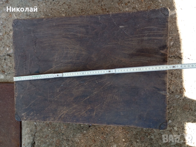 Старинен дървен куфар с ключ, снимка 6 - Антикварни и старинни предмети - 51478044