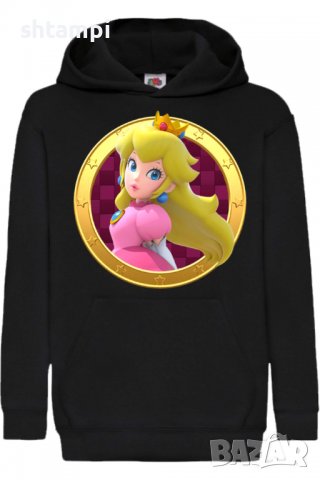 Детски Суитчър/Суитшърт Princess Peach 1,Super Mario,Игра,Подарък,Изненада,Забавление,Рожден Ден, снимка 1 - Детски анцузи и суичери - 38360814