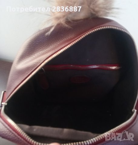 Дамска кожена раница Fendi Roma, снимка 5 - Раници - 35511235