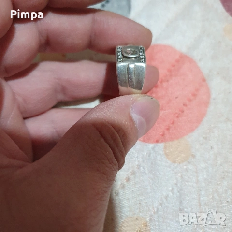 Сребърен пръстен , снимка 6 - Пръстени - 53513177