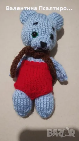 Мече амигуруми, плетено с чорапски игли 