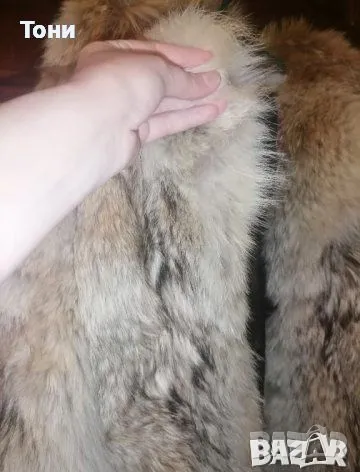 Естествен Косъм Прекрасно Дамско Ново Палто XL , снимка 9 - Палта, манта - 49064606