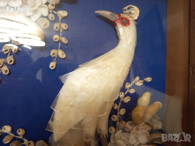 Филипинска картина от миди капиз, снимка 7 - Декорация за дома - 52237928