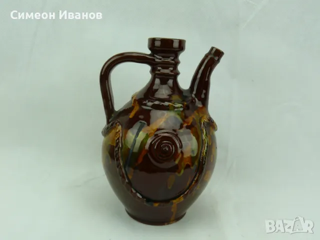 Стара керамична стомна бардуче #2349, снимка 3 - Антикварни и старинни предмети - 47996584