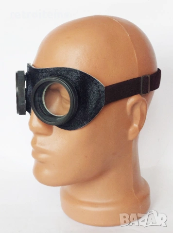 Съветски защитни очила с трислойно стъкло, тип авиатор., снимка 2 - Антикварни и старинни предмети - 53584477