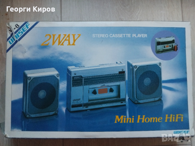 Hi Fi mini Stereo cassette player Unisef V1 касетофон Walkman, снимка 4 - Радиокасетофони, транзистори - 52872123