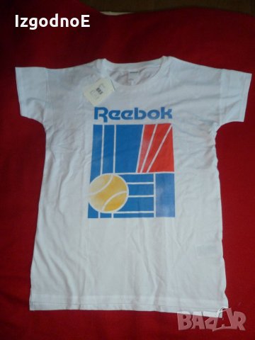 Reebok оригинална бяла тениска НОВА