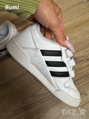 Детски оригинални кожени маратонки adidas TEAM COURT 2 STR CF ! 33 н, снимка 5 - Детски маратонки - 52323516