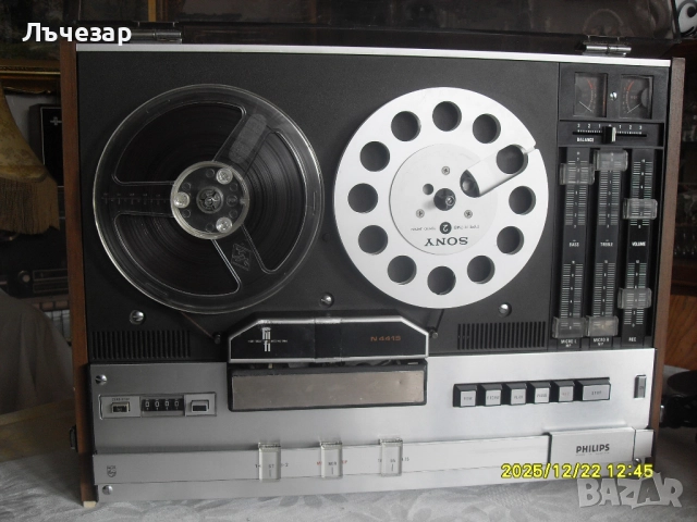 Продавам ролков магнетофон  „PHILIPS 4416”, снимка 2 - Аудиосистеми - 52943326