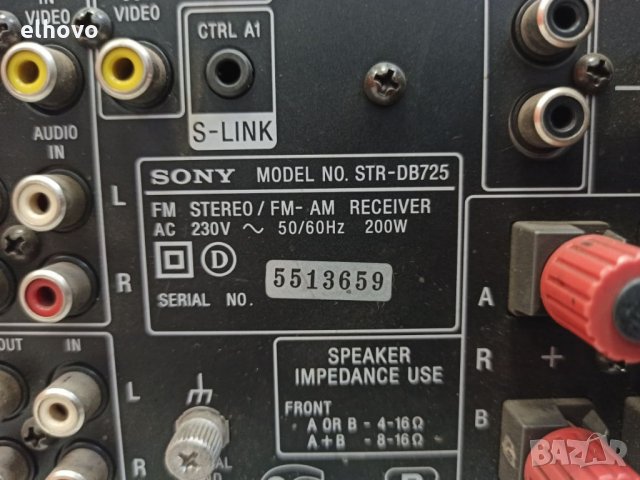 Ресивър SONY STR-DB725, снимка 3 - Ресийвъри, усилватели, смесителни пултове - 32905723